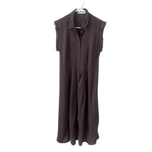 The Addison Story Gray Button Down Dress Sz S